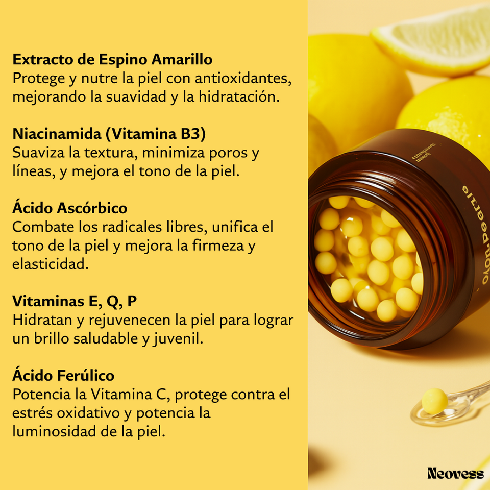 GlowPearls™ – Cápsulas de Vitamina C para iluminar y reafirmar la piel
